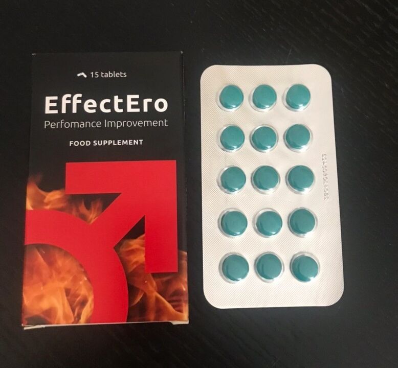 Fotografie tablet pro zlepšení libida EffectEro, zkušenosti s používáním